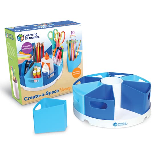 Learning Resources Create-A-Space Blue Storage Center